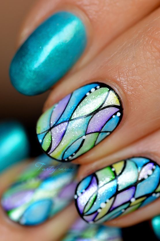 زفاف - Mermaid Nails