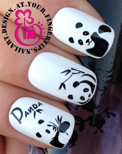 Wedding - Panda Nail Art