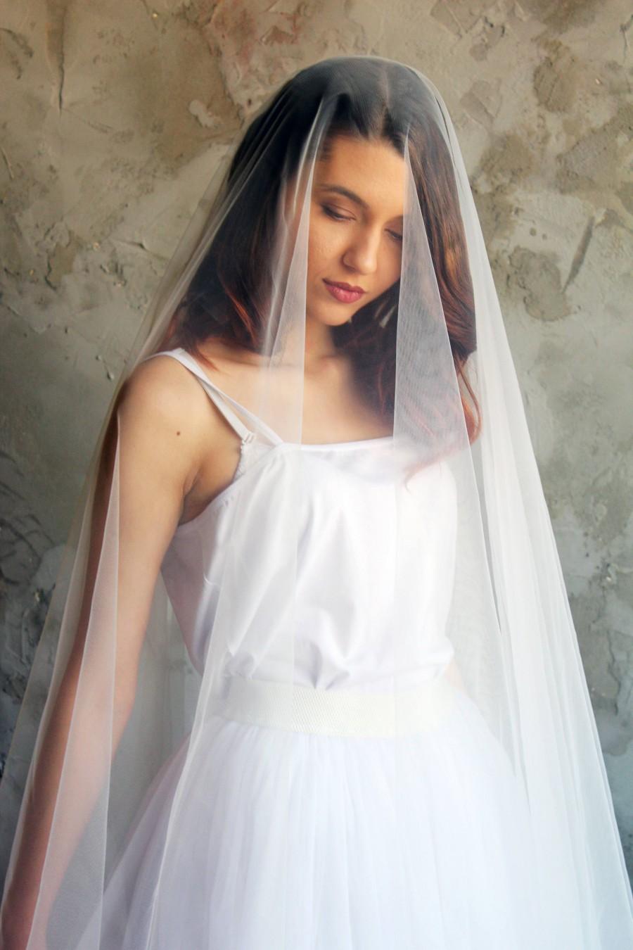 Wedding - Drop veil, wedding veil, veil, bridal veil, veil wedding, cathedral veil