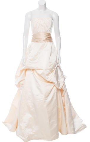 Свадьба - Monique Lhuillier Silk Wedding Gown