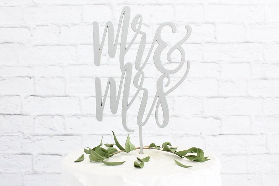 Mariage - Mr and Mrs Cake Topper, Mr & Mrs Cake Topper, Wedding Cake Topper, Cake Topper, DIY Cake Topper