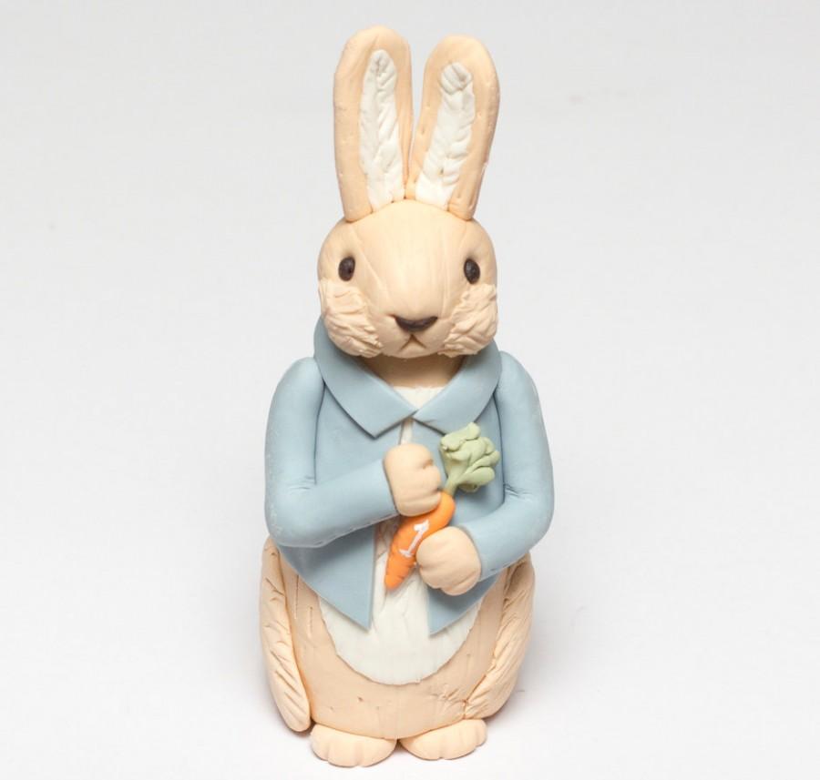Hochzeit - Fondant garden Birthday bunny cake topper - Estimated arrival: November 15th-16th
