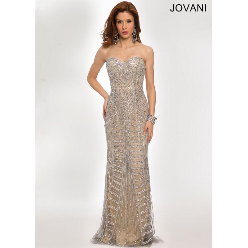 زفاف - Jovani 98659 Strapless Evening Gown - 2017 Spring Trends Dresses