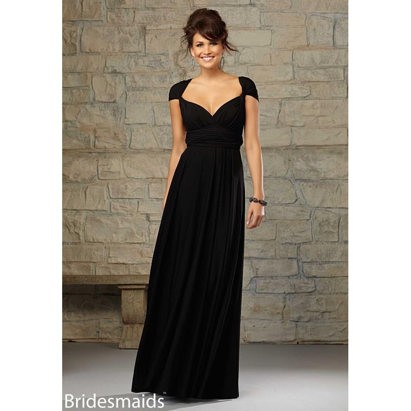 Hochzeit - Morilee Bridesmaids 712 Long Convertible Jersey Dress - Crazy Sale Bridal Dresses