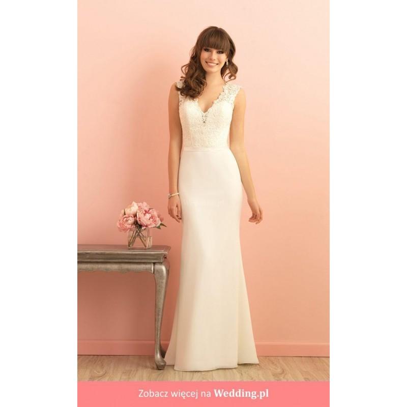 Hochzeit - Allure Bridals - 2857 Romance 2016 Floor Length V-neck Straight Sleeveless Short - Formal Bridesmaid Dresses 2017