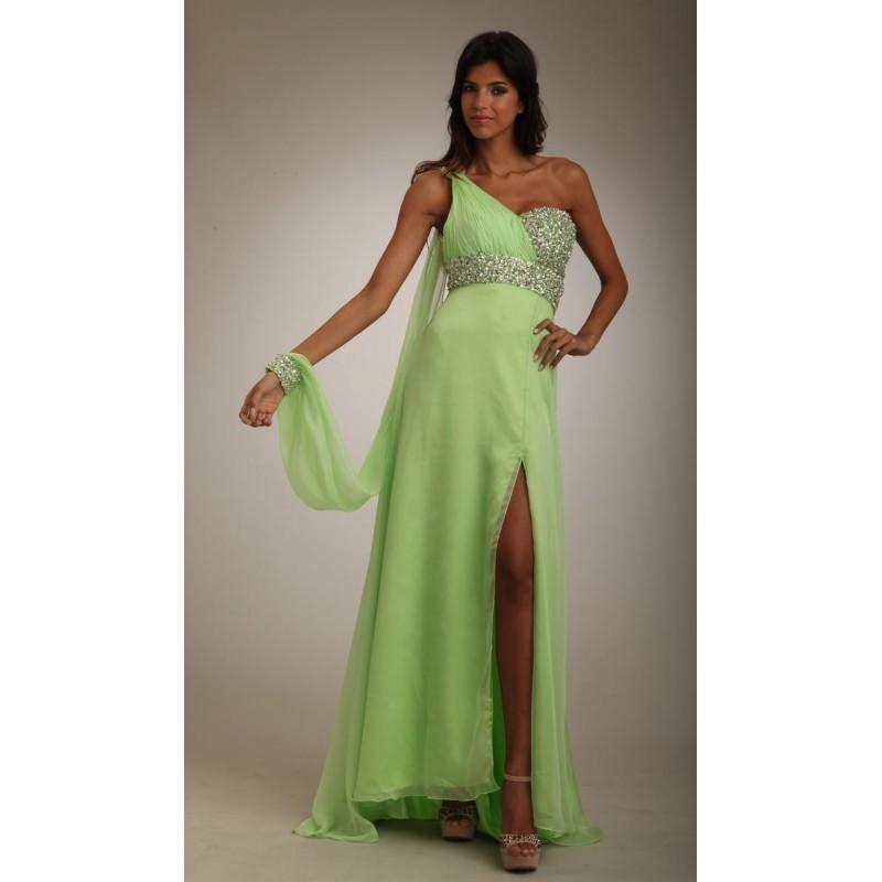 Mariage - Temptation Dress 2511 Lime,Teal Dress - The Unique Prom Store