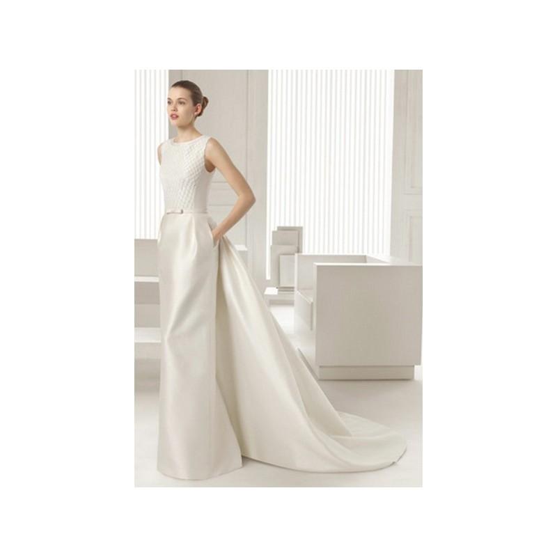 زفاف - Vestido de novia de Rosa Clará Modelo Sirena - 2015 Recta Tirantes Vestido - Tienda nupcial con estilo del cordón