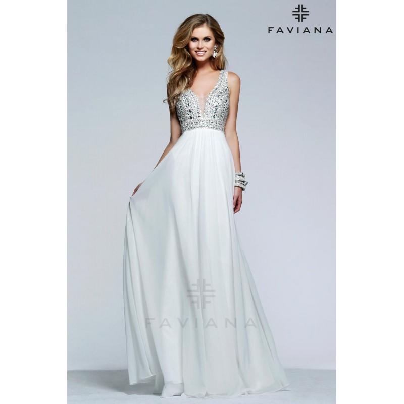 Mariage - Ivory Faviana Glamour S7500 Faviana Glamour - Rich Your Wedding Day