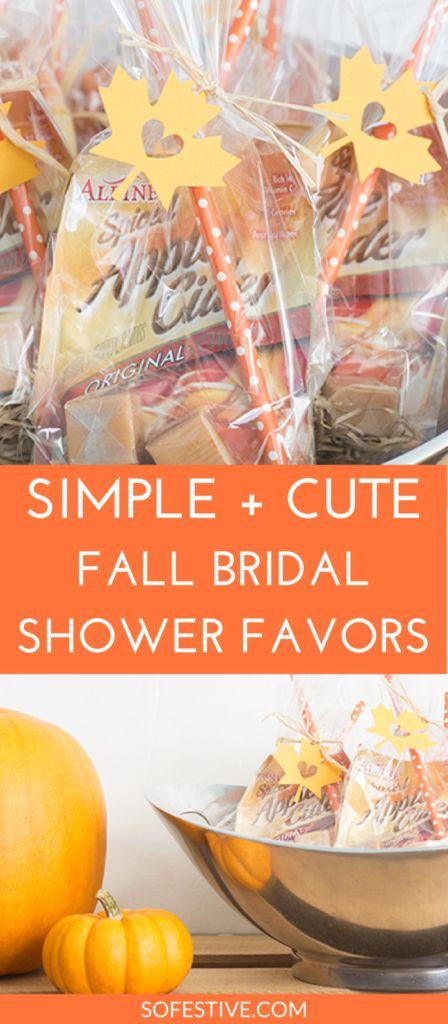 Wedding - "Fallen In Love" Fall Bridal Shower Favors