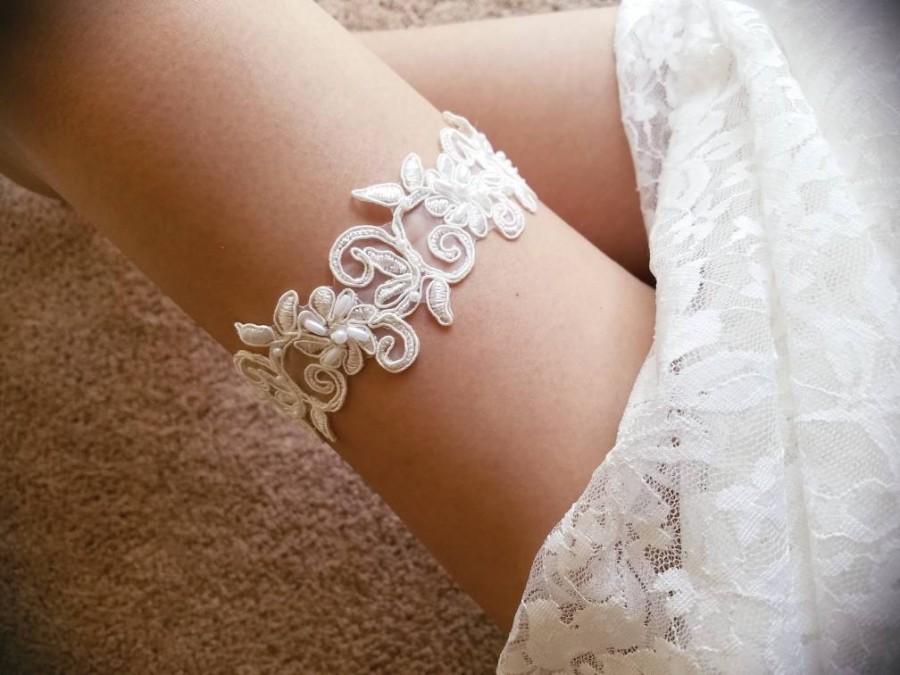 زفاف - Wedding garter ivory, lace garter ivory, ivory garter set, bridal garter, wedding garter set, garter ivory, ivory wedding, ivory lace garter