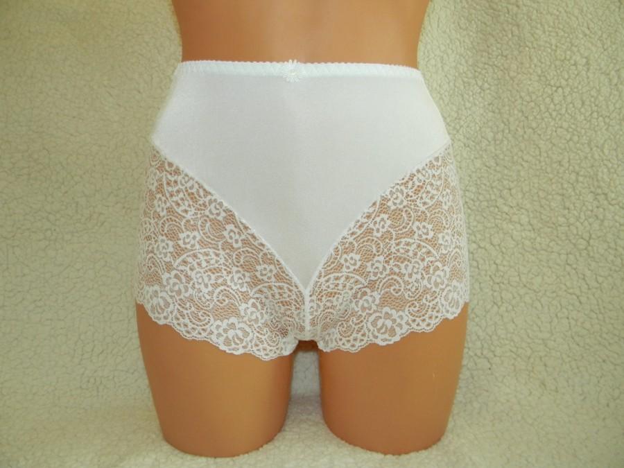 زفاف - high waist panties, high waist underwear, russian panties, retro lingerie, vintage high waist underwear, handmade lace lingerie, bbw, plus