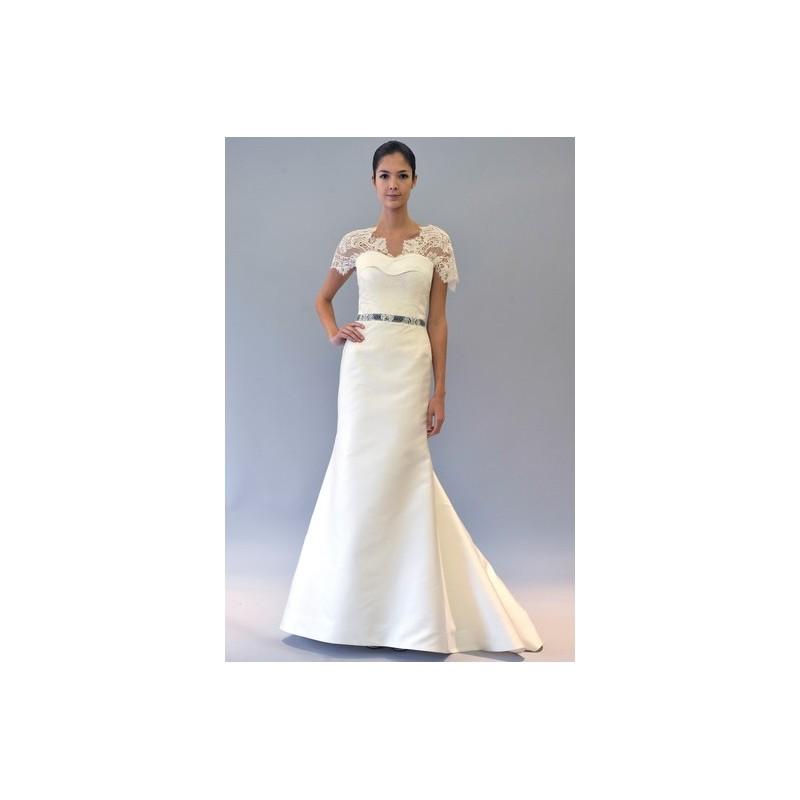 Wedding - Carolina Herrera FW12 Dress 9 - Full Length Fit and Flare Sleeveless Carolina Herrera Fall 2012 White - Rolierosie One Wedding Store