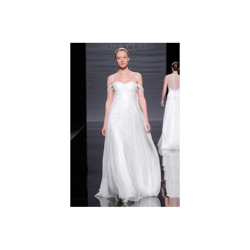 Hochzeit - Rosa Clara SP14 Dress 12 - Spring 2014 Full Length Rosa Clara White A-Line Sweetheart - Rolierosie One Wedding Store