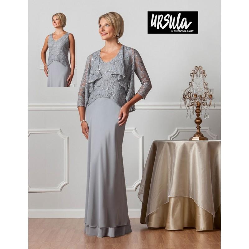 زفاف - Ursula 31362 Long Dress with Lace Jacket - Brand Prom Dresses