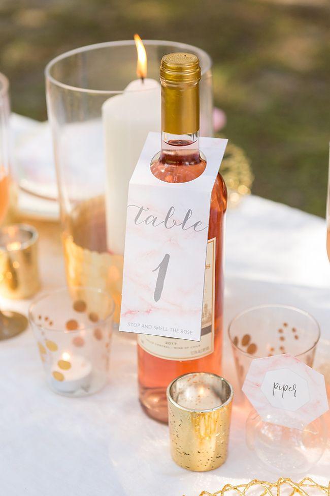 Mariage - DIY This Pink Marble Wedding Inspiration With Cricut