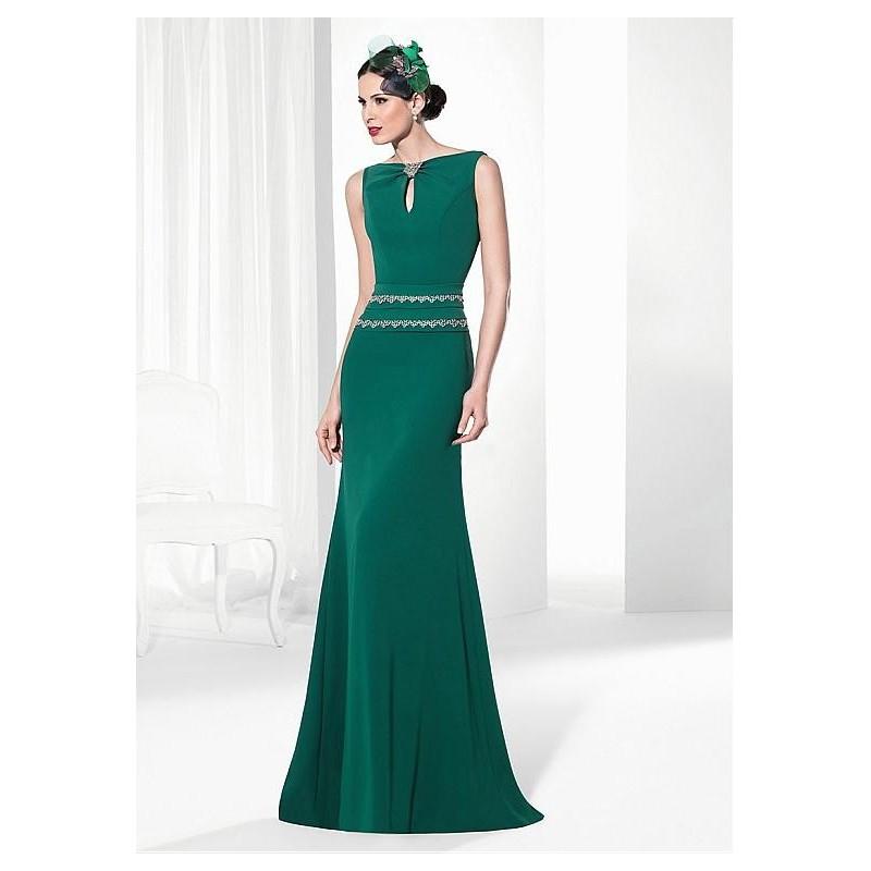 Hochzeit - Graceful Chiffon & Lace Keyhole Sheath Evening Dresses - overpinks.com