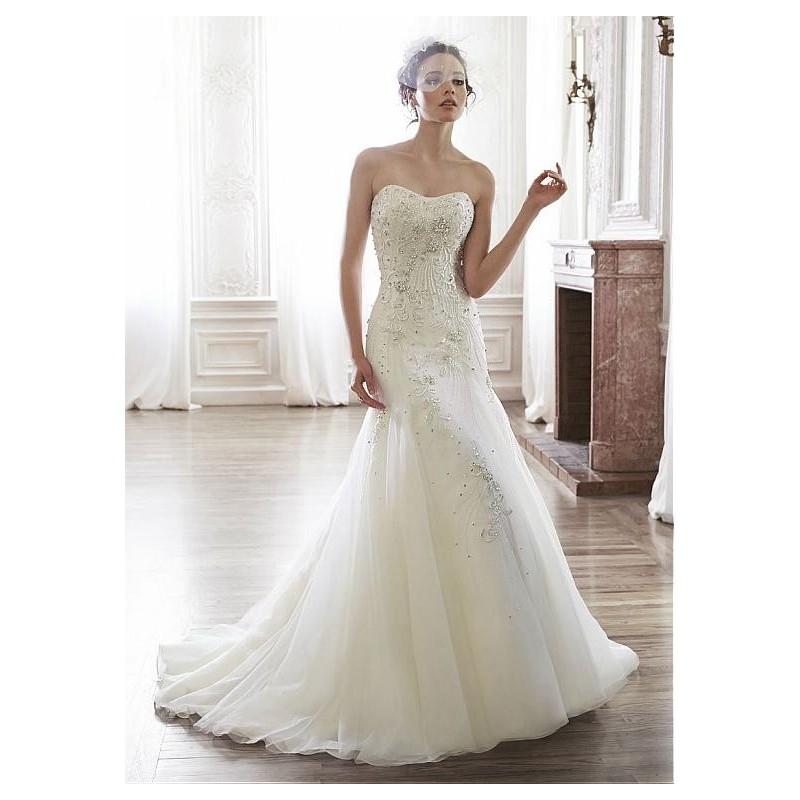 Hochzeit - Glamorous Organza & Tulle Sweetheart Neckline Natural Waistline Mermaid Wedding Dress - overpinks.com