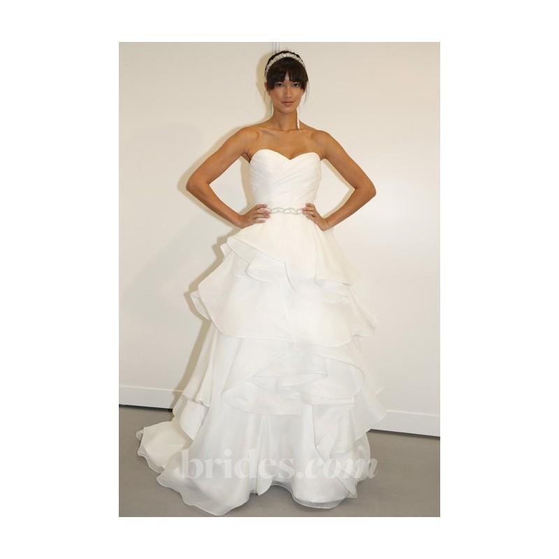زفاف - Lis Simon - Spring 2013 - Erista Strapless A-Line Wedding Dress with Ruched Sweetheart Bodice and Ruffled Skirt - Stunning Cheap Wedding Dresses