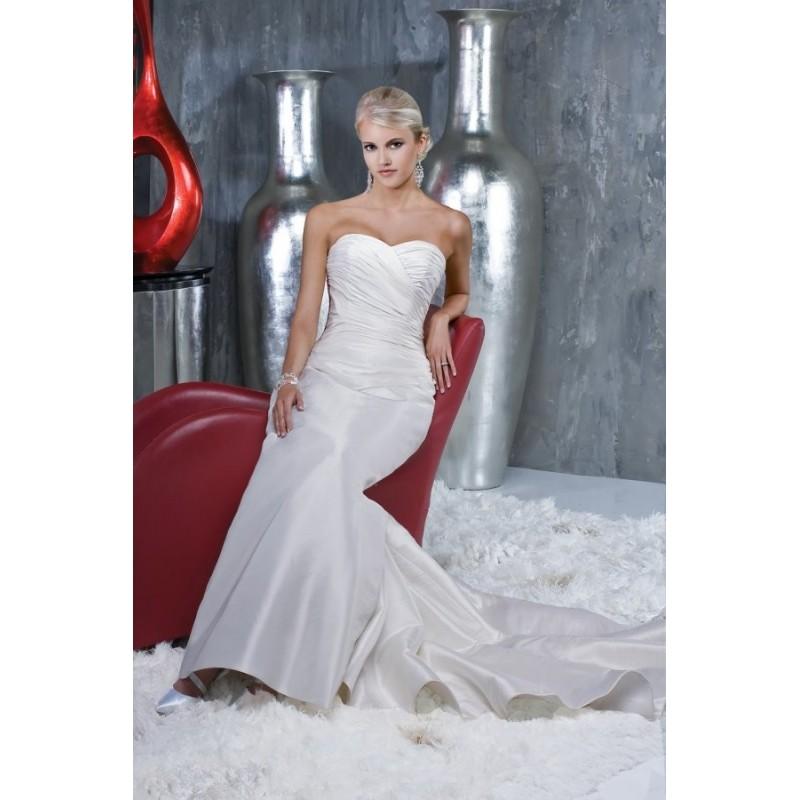 زفاف - Style 8251 by DaVinci Bridal - Sweetheart Sleeveless Taffeta Floor length Sheath Dress - 2018 Unique Wedding Shop