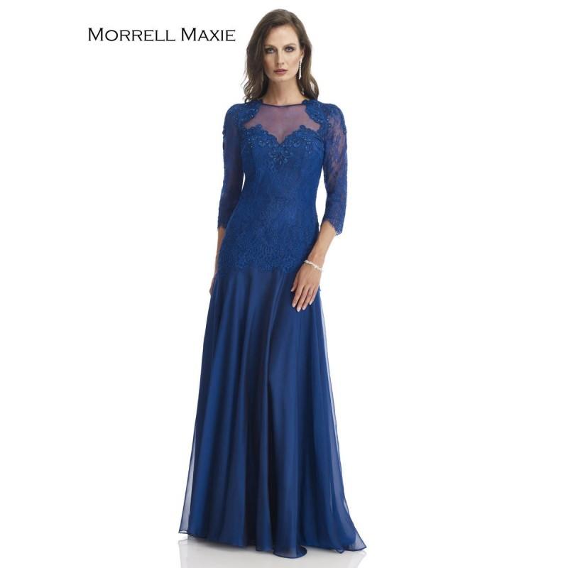 Hochzeit - Morrell Maxie 14869 Navy,Silver Dress - The Unique Prom Store
