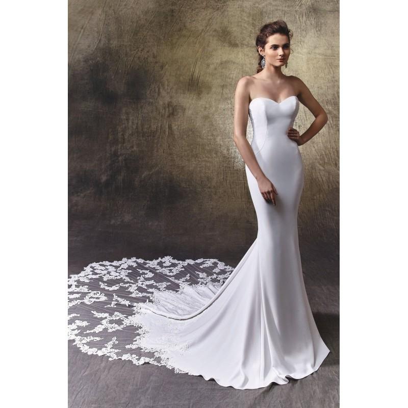 Hochzeit - Larissa by Enzoani - Silk Floor Sweetheart  Strapless Body-skimming Wedding Dresses - Bridesmaid Dress Online Shop