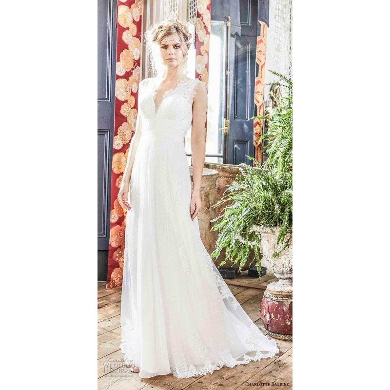Wedding - Charlotte Balbier 2018 Alora Sweetheart Sweep Train Sweet Sleeveless  - Elegant Wedding Dresses