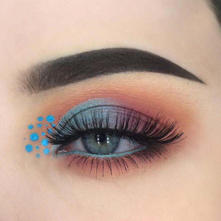 Свадьба - Blue Dotted Makeup