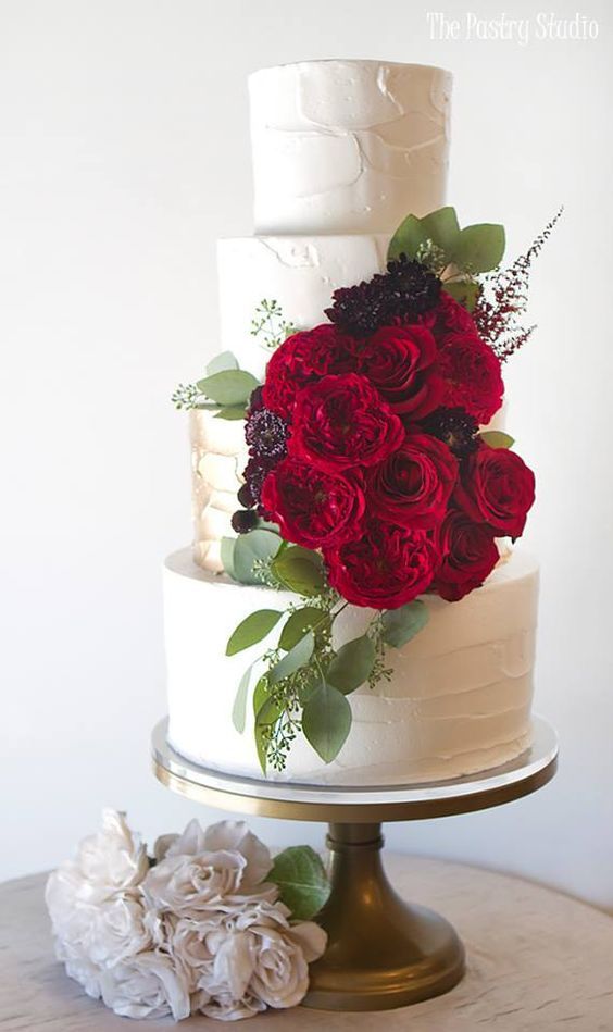 Hochzeit - Rose Cake