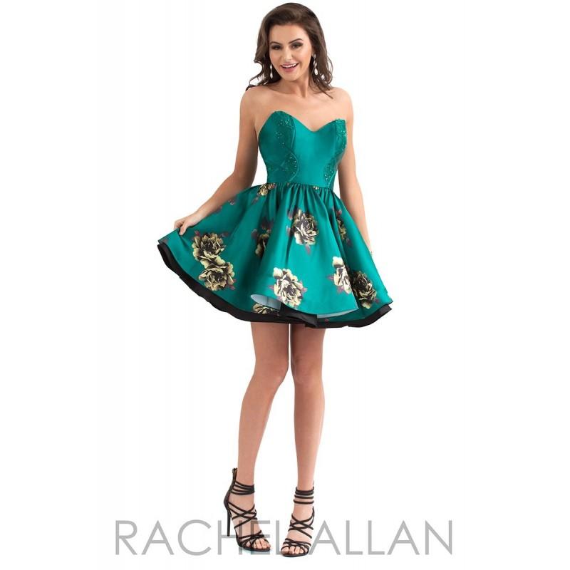 Hochzeit - Rachel Allan 4327 Short Dress - Short Strapless, Sweetheart A Line Rachel Allan Homecoming Dress - 2017 New Wedding Dresses