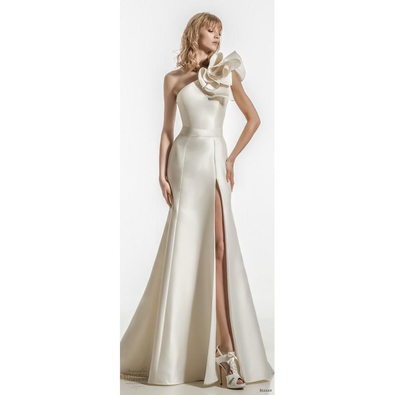 Hochzeit - Jillian 2018 Simple Sweep Train Wedding Dress Simple Sweep Train Wedding Dress - Customize Your Prom Dress
