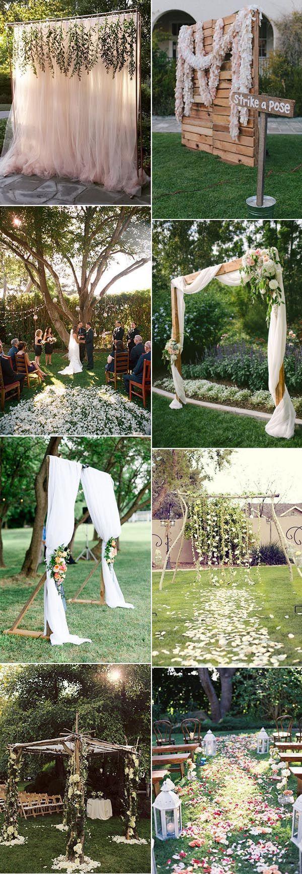 Hochzeit - 30 Sweet Ideas For Intimate Backyard Outdoor Weddings