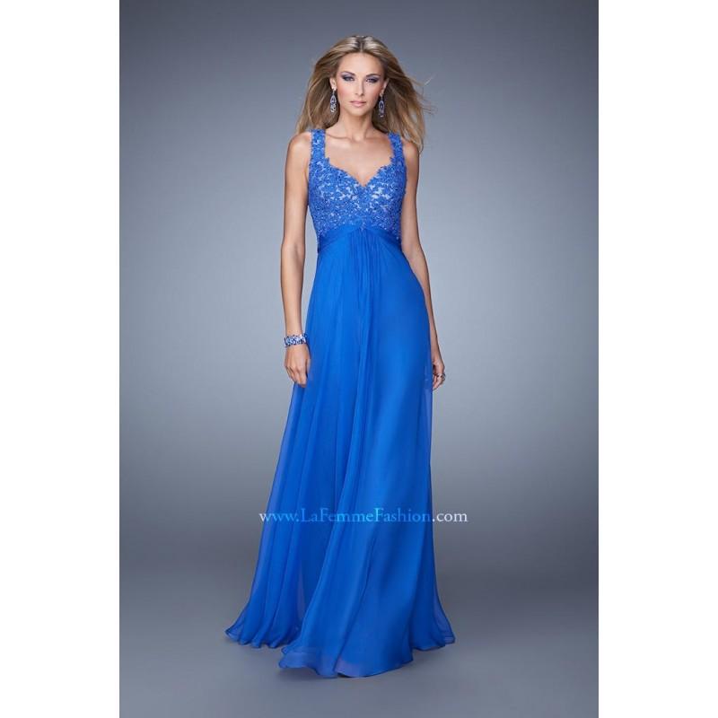 Mariage - La Femme 21166 Black,Electric Blue,Hot Fuchsia,Peacock Dress - The Unique Prom Store