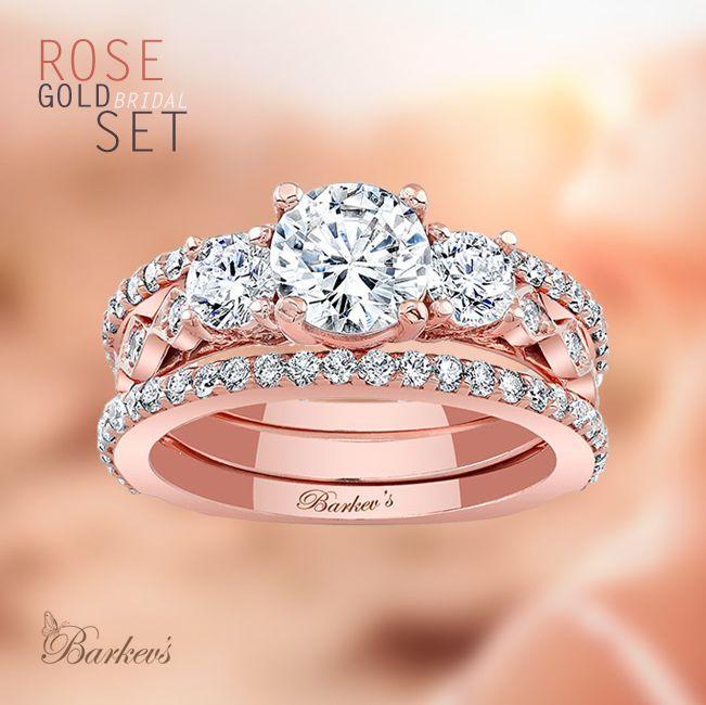 Hochzeit - Rose Gold Engagement Rings