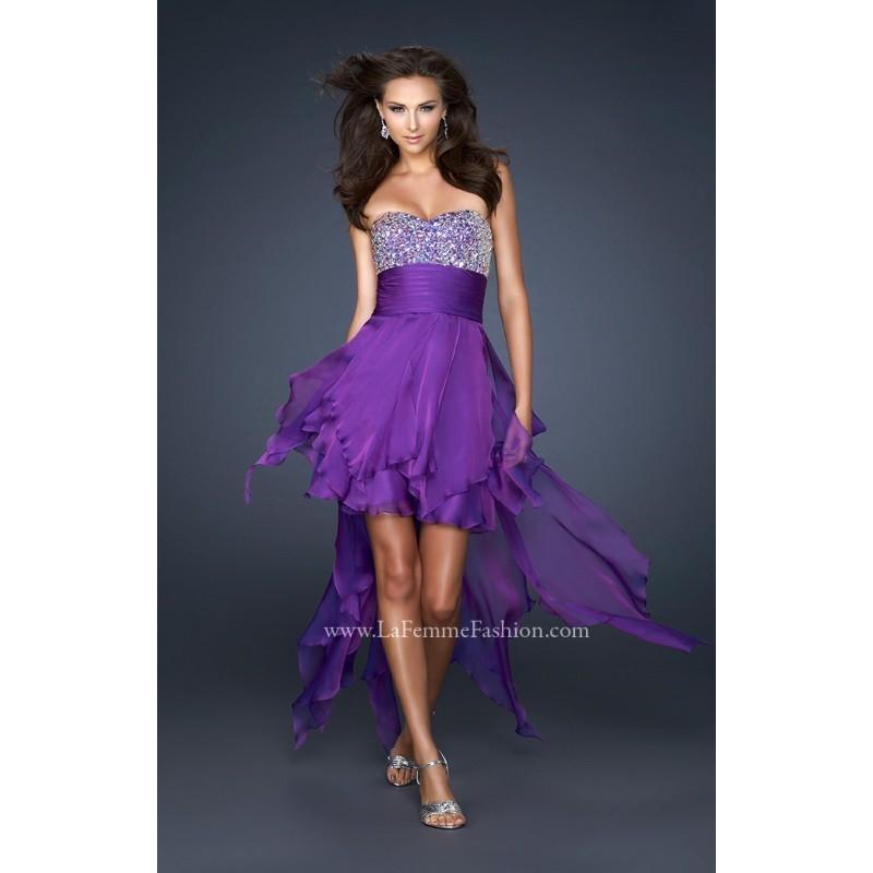 Hochzeit - Cotton Candy Pink La Femme 17687 - High-low Chiffon Dress - Customize Your Prom Dress