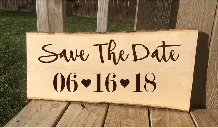 Hochzeit - Choose Your Date - Custom Wood Engraved Save The Date