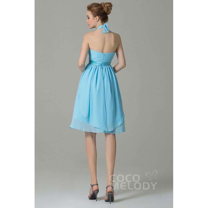 زفاف - Classic A-Line Knee Length Chiffon Convertible Bridesmaid Dress with Sashes and Draped Streamers - Top Designer Wedding Online-Shop