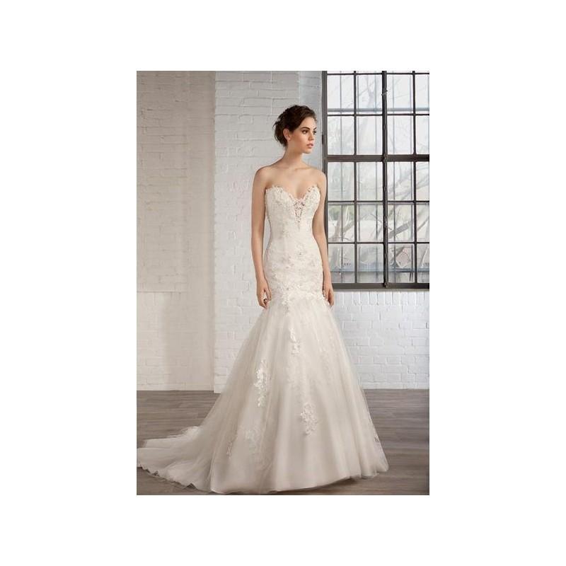 Свадьба - Vestido de novia de Cosmobella Modelo 7763 - 2016 Sirena Palabra de honor Vestido - Tienda nupcial con estilo del cordón