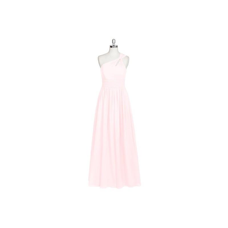 زفاف - Blushing_pink Azazie Vanessa - Chiffon Back Zip Floor Length One Shoulder - Cheap Gorgeous Bridesmaids Store