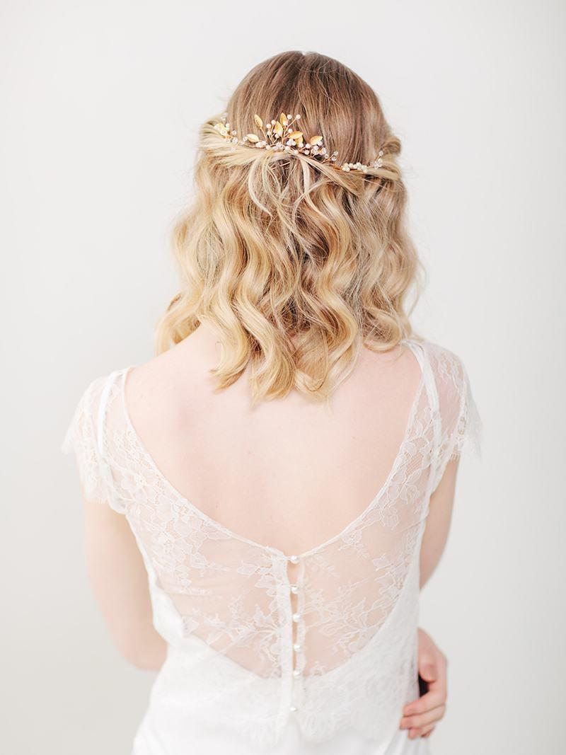 Wedding - Gold Hair Vine 