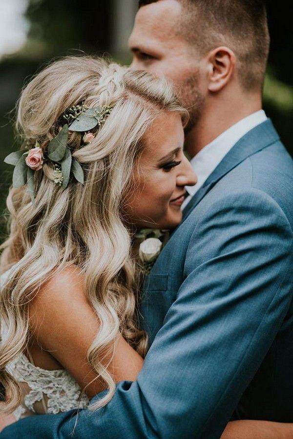 Mariage - 18 Gorgeous Wedding Hairstyles With Flower Crown - Page 2 Of 3