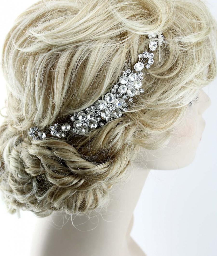 زفاف - Bridal Hair Comb, Crystal Bridal Hair Piece, Wedding Hair Accessory, Bridal Hair Vine, Rhinestone Wedding Headpiece, Bridal Hair Jewelry