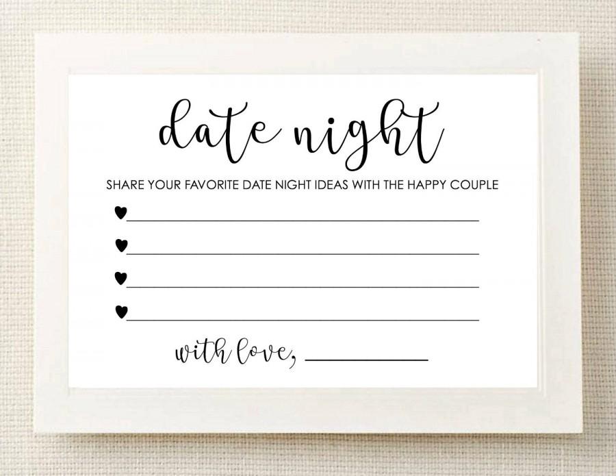 Wedding - Date Night Cards, Date Night Sign, Date Night Ideas, Wedding Date Sign, Wedding Signs, Date Night Cards, Date Night Jar Sign, Printable DIY