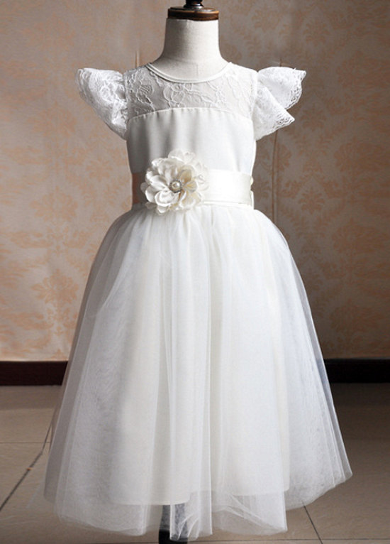 Hochzeit - Lace Dress, Wedding Lace Dress, Princess Dress, Birthday Dress, Party Dress, Christening Dress -Flower Girl Dress, Event Girl Dress -Special