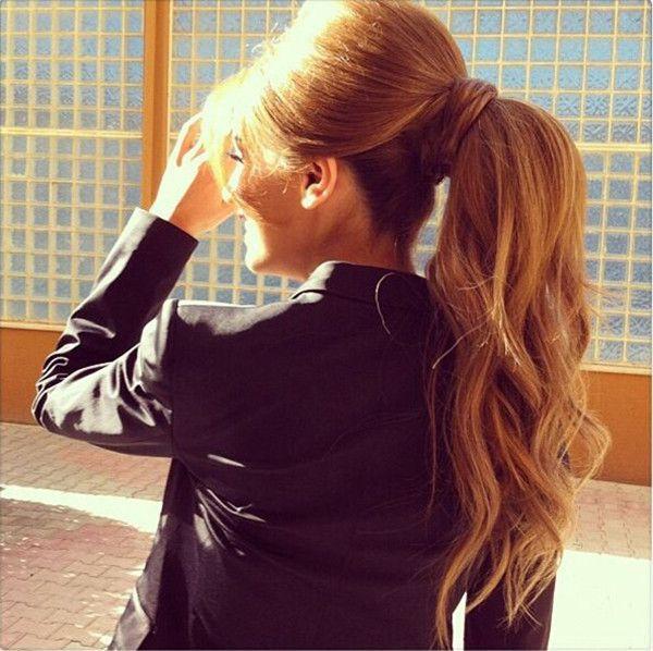 Hochzeit - 10 Lovely Ponytail Hair Ideas For Long Hair, Easy Doing Within 5 Minute -