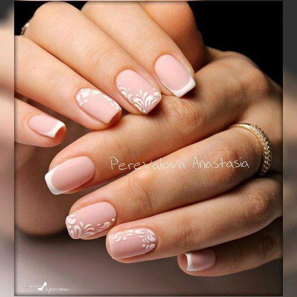 Mariage - Matte French Nails