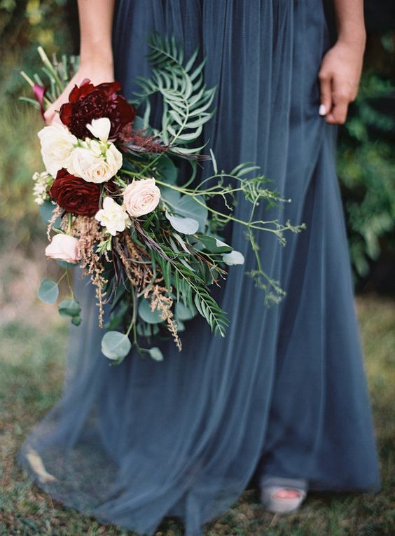 Hochzeit - 2017 Wedding Inspiration: Dusty Blue Wedding Color Ideas