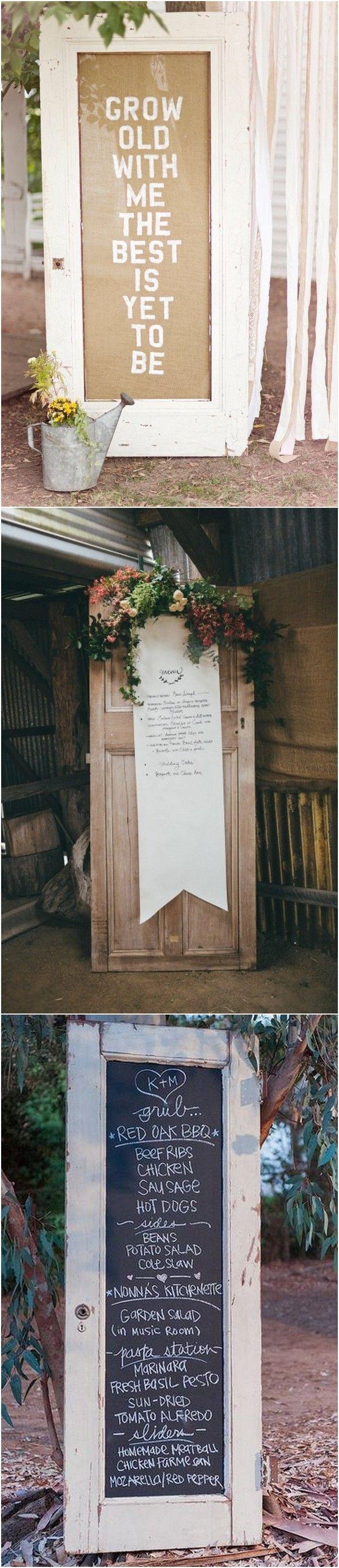 Свадьба - 18 Wedding Decoration Ideas With Vintage Old Doors - Page 2 Of 2