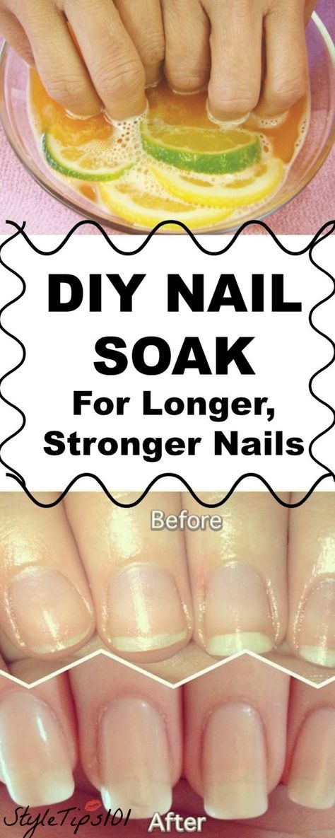 Свадьба - DIY Nail Soak For Longer, Stronger Nails