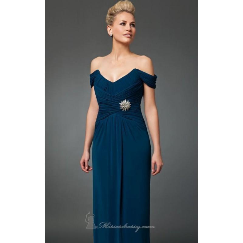 زفاف - Cap Sleeved Ruched Gown by Daymor Couture - Color Your Classy Wardrobe