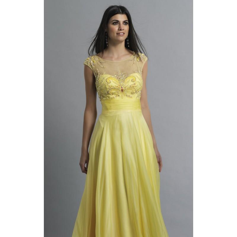 Wedding - Beaded Sheer Dress by Dave and Johnny 925 - Bonny Evening Dresses Online 